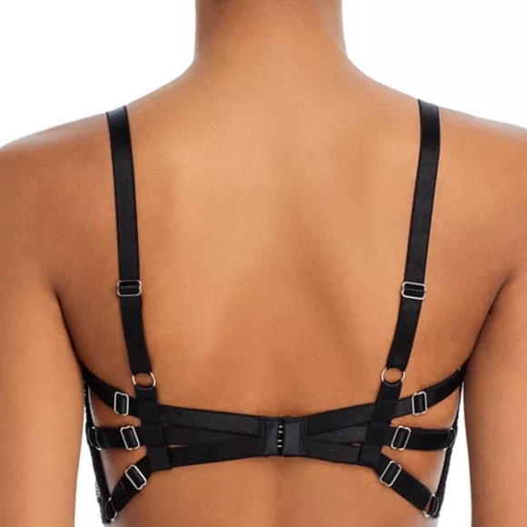 Thistle and Spire Brooklyn Haze Bralette Emerald Green Espresso - Picture 2 of 9